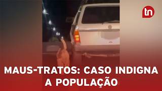 Polícia prende homem flagrado arrastando cachorro por corda no PR
