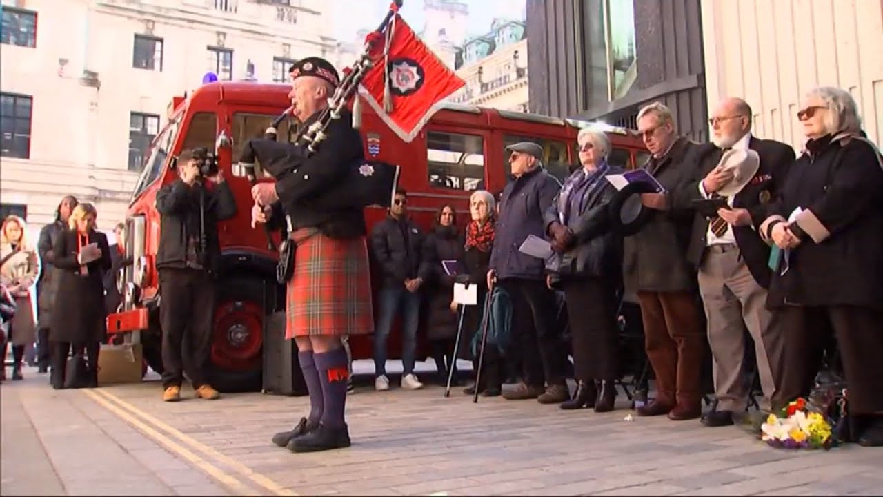 Service marks 50 years since Moorgate Tube crash on London Underground (UK) 28/Feb/2025