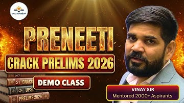 Clear UPSC CSE Prelims 2026 with PreNeeti (Indian Polity Demo Class) | UPSC Crash Course