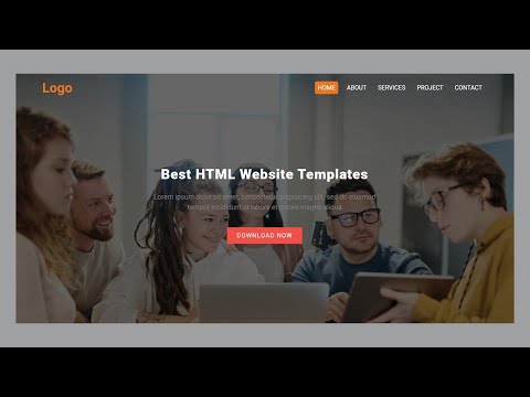 Landing Page Website Design Templates Using HTML And CSS | Website Design With HTML And CSS Tutorial