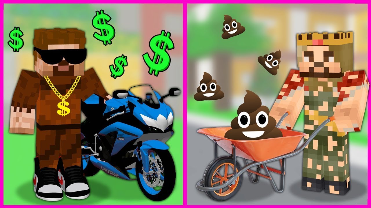 БЕДНЫЕ СТАЛИ БОГАТЫМИ, БОГАТЫЕ СТАЛИ БЕДНЫМИ! 😱 - Minecraft БОГАТАЯ БЕДНАЯ ЖИЗНЬ!