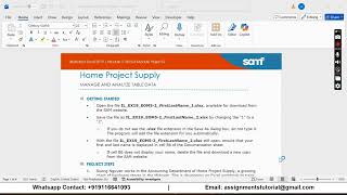 Information Illustrated Excel 2019 | Module 5: End of Module Project 2 Home Project Supply News