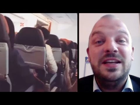 Video: Der Pilot Greift Einen Passagier An