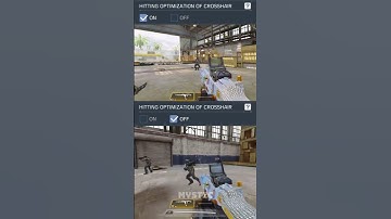 Optimisation of Crosshair Comparison - CODM #shorts #codm #mobilegaming #fps #settings #aim #viral