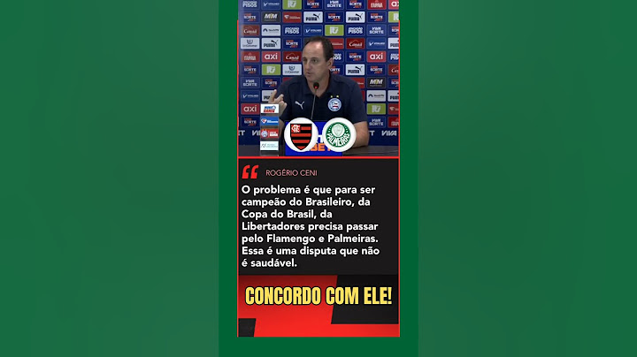 🚨 EXCLUSIVO: ROGÉRIO CENI FALA DO PALMEIRAS E FLAMENGO!
