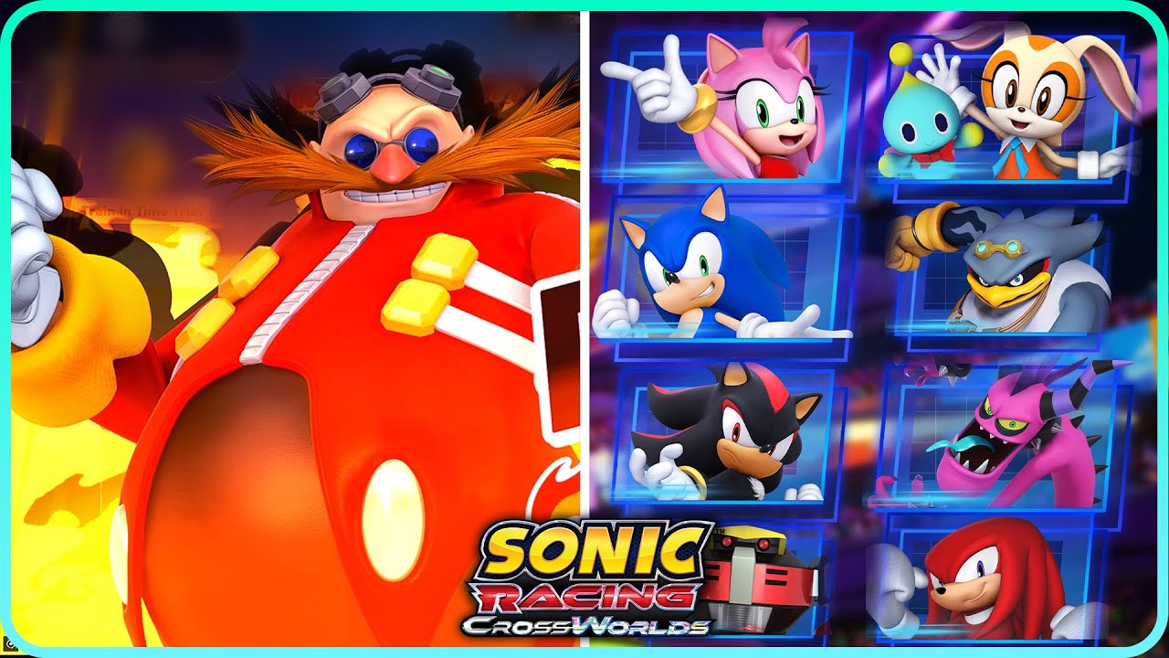 Все взаимодействия с соперниками Dr. Eggman в Sonic Racing CrossWorlds