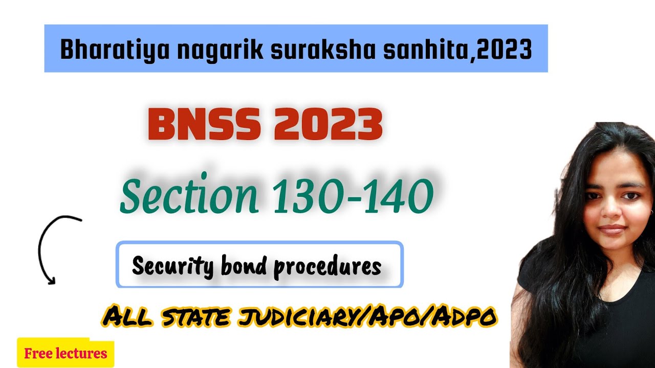 Section 130-140 BNSS 2023, BHARATIYA NAGARIK SURAKSHA SANHITA 2023#BNSS #BNSS2023 