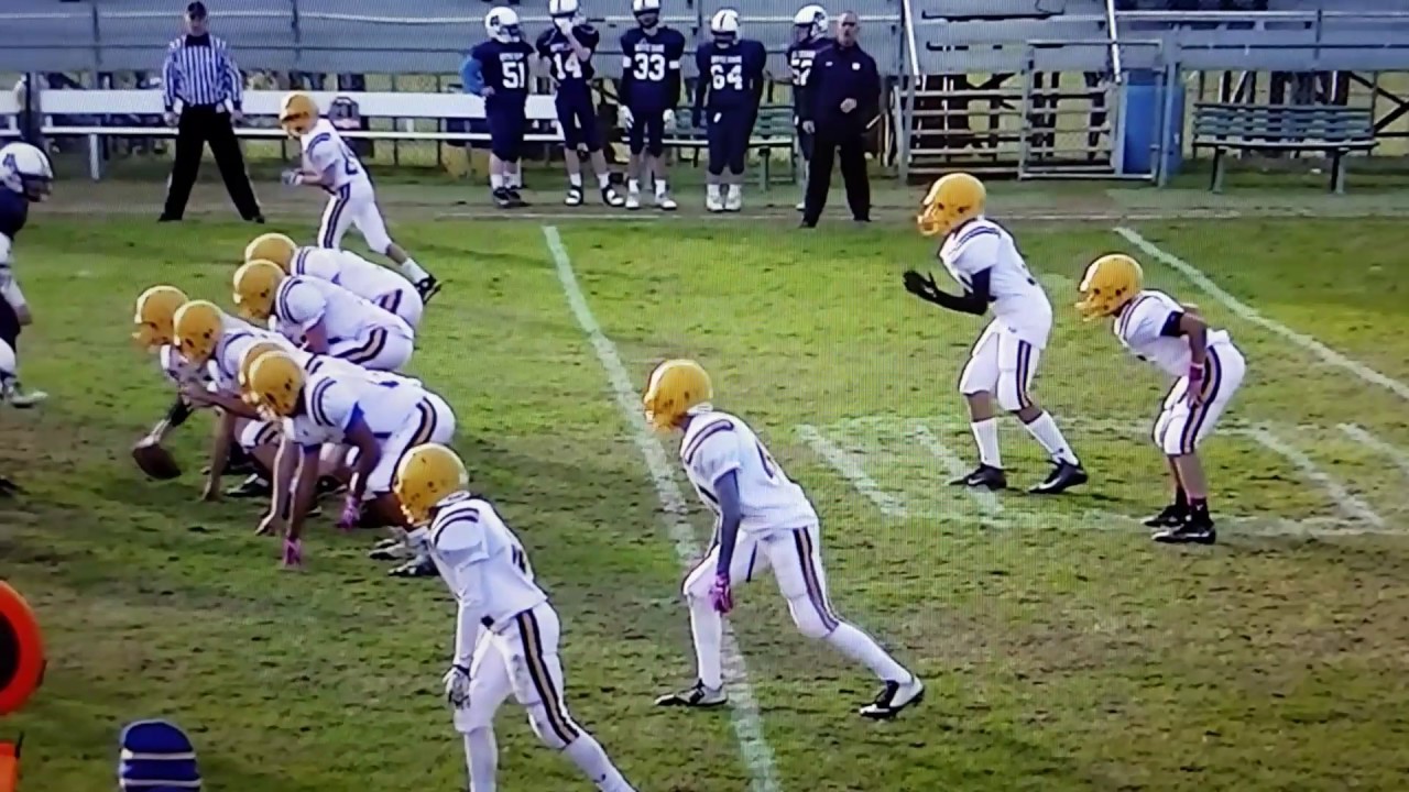 CJ Fazio halfback number 7 junior high football highlights 1 YouTube