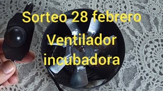 sorteo ventilador incubadora