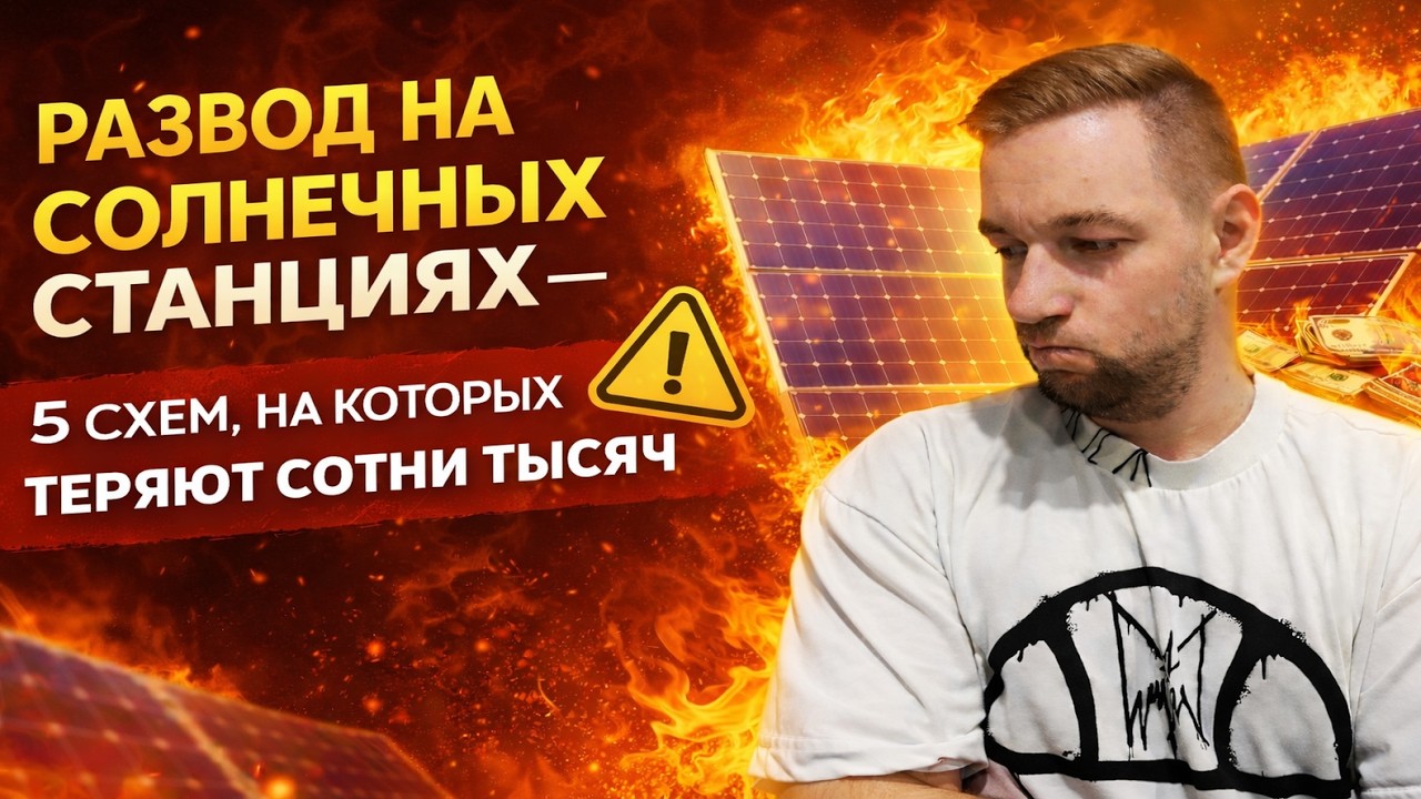👉 🚨 Развод на солнечных станциях — 5 схем, на которых теряют сотни тысяч