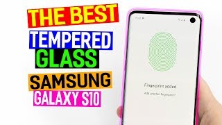 Best Samsung Galaxy S10|S10 Plus Tempered Glass-Fingerprint Ready-Full Adhesive Screen Protector