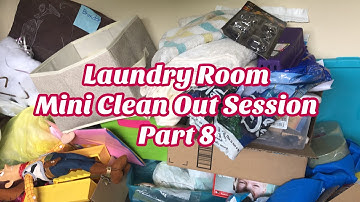 H❤️: Laundry Room Mini Clean Part 8! Extreme Clean, DeClutter & Organize Clean With Me Hoarder Style