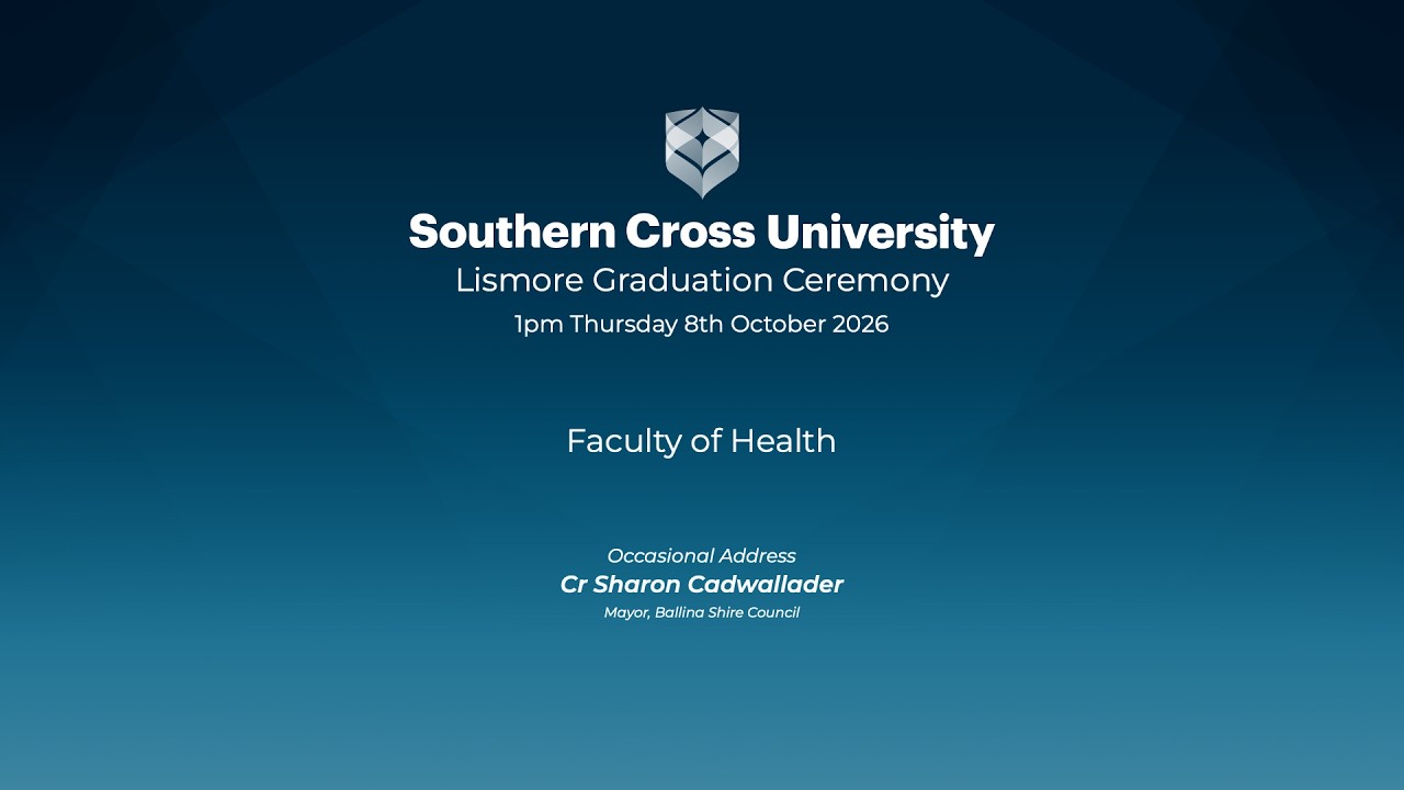 Lismore Graduation Ceremony 1pm 8th October 2026