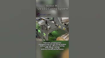 Bobst M1 updates new UV LED curing system to boost efficiency #uv #machine #factoryproducts #uvled