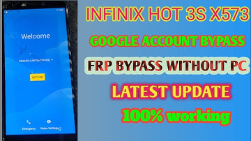 INFINIX HOT3S (X573) GOOGLE ACCOUNT BYPASS WITHOUT PC//"Easy method"