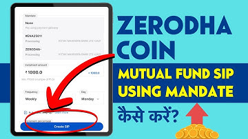 How To Do Mutual Fund SIP with UPI Mandate in Zerodha Coin App 2025 Tutorial