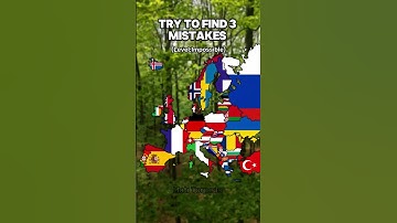 Try to find 3 mistakes (level Impossible) #map #europe #shorts