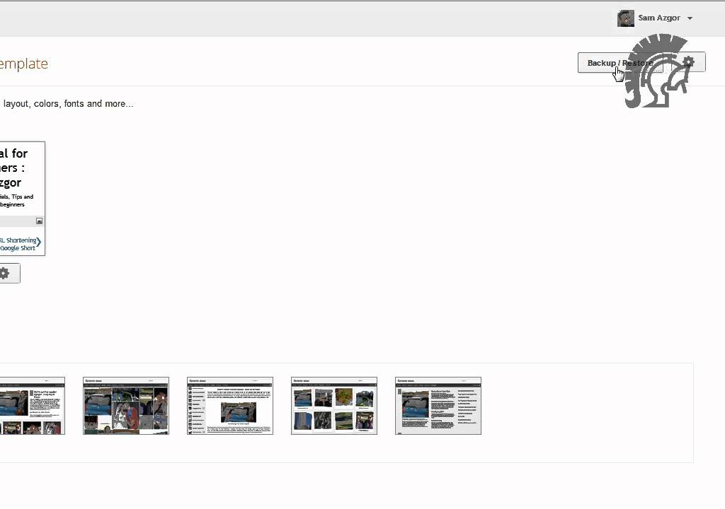 How to upload or install custom XML template to blogger.avi - YouTube