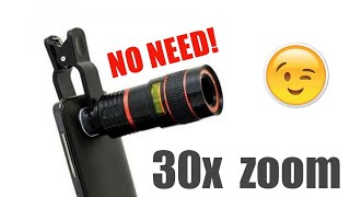 How to Over Zoom Your Android Phone Camara | 30x Extra Zoom screenshot 5