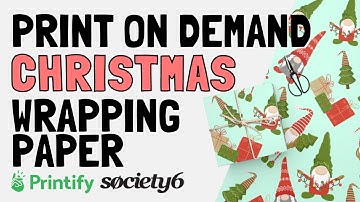 Print on Demand Wrapping Paper for Christmas (Design Tutorial & Details)