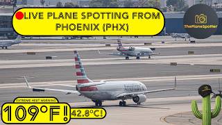 🔴 LIVE Plane Spotting HEAT WARNING | Phoenix Sky Harbor International Airport (PHX) ✈️ | 7/10/26