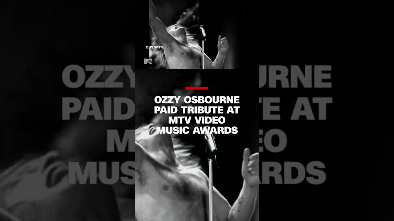Ozzy Osbourne paid tribute at MTV Video Music Awards