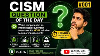 CISM Question of the Day #001 | Residual Risk Explained | ISACA CISM Exam Prep
