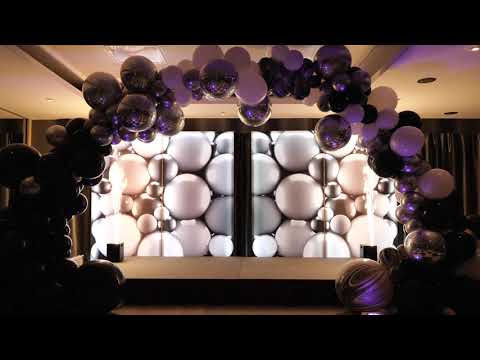 Balloon Display with Sparkle Effect