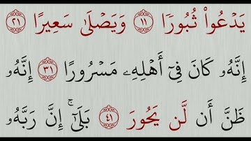 استخراج أحكام النون الساكنة والتنوين من سورة الانشقاق