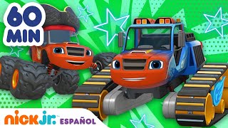 Blaze y los Monster Machines | Las nuevas carreras de Blaze en 1 hora | Nick Jr. en Español