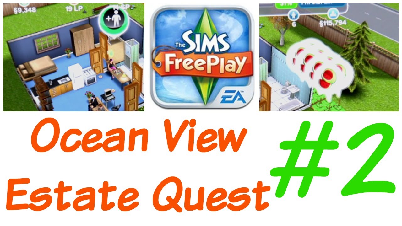The Sims Freeplay 2 Ocean View Estate Quests YouTube