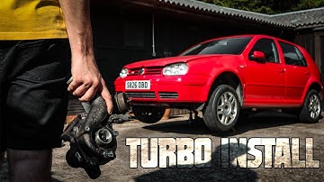INSTALLING A HYBRID TURBO INTO THE GOLF! (Pt. 4)