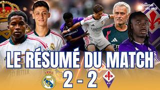 Le Résumé De Real Madrid - Fiorentina (2 - 2) : Endrick En Pétard Et Mourinho Tenu En Échec