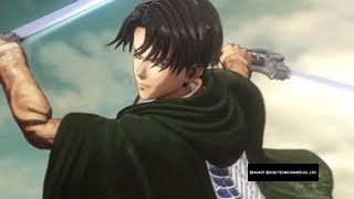 Attack On Titan Wings Of Freedom Levi Vs Beast Titan 99perfected Gear Gameplay