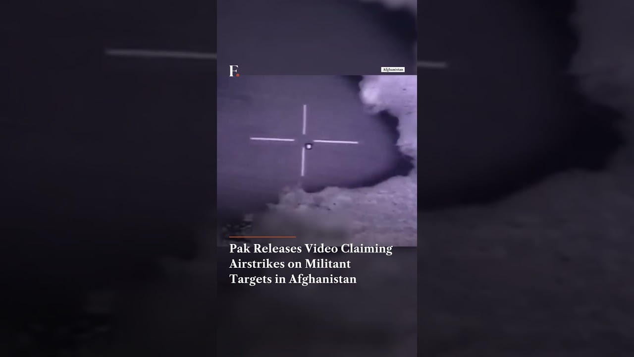 Pakistan Releases Video Claiming Airstrikes on Militant Targets in Afghanistan | Firstpost News thumbnail