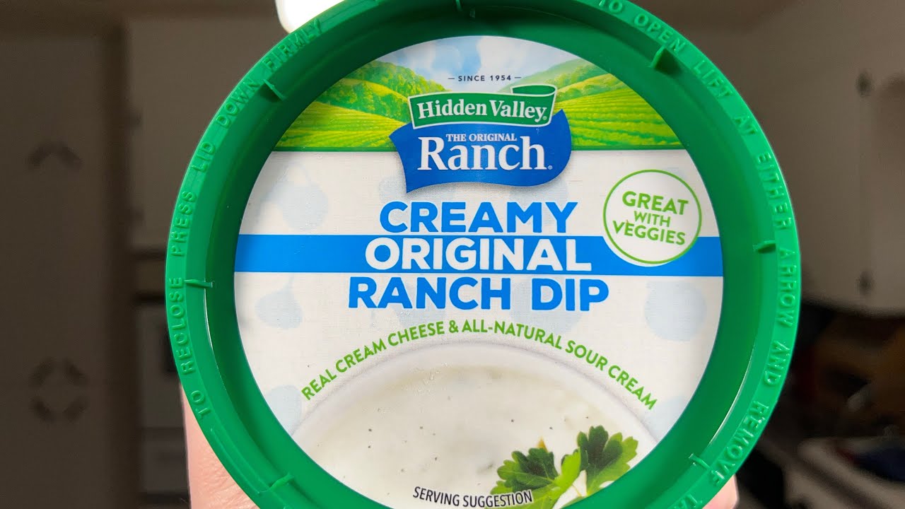 Original Ranch Hidden Valley Ranch Creamy Original Ranch Dip - YouTube
