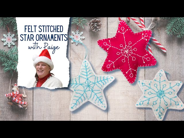 how to make a felt star and snowflake ornament — Sum of their Stories Craft  Blog