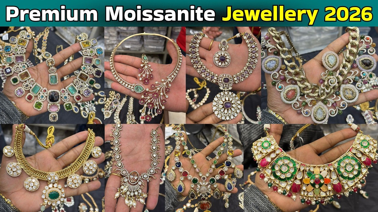 Premium Moissanite Jewellery 2026 | 20% Cheaper Than Market | Latest Designs with Best Quality