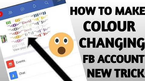 HOW TO MAKE COLOUR CHANGING NAME FACEBOOK ACCOUNT WORKING TRICK 2019 | BY TECHNICALZEE |