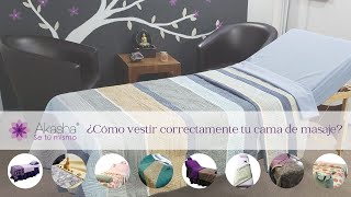 Cómo vestir correctamente tu cama de masaje 👌