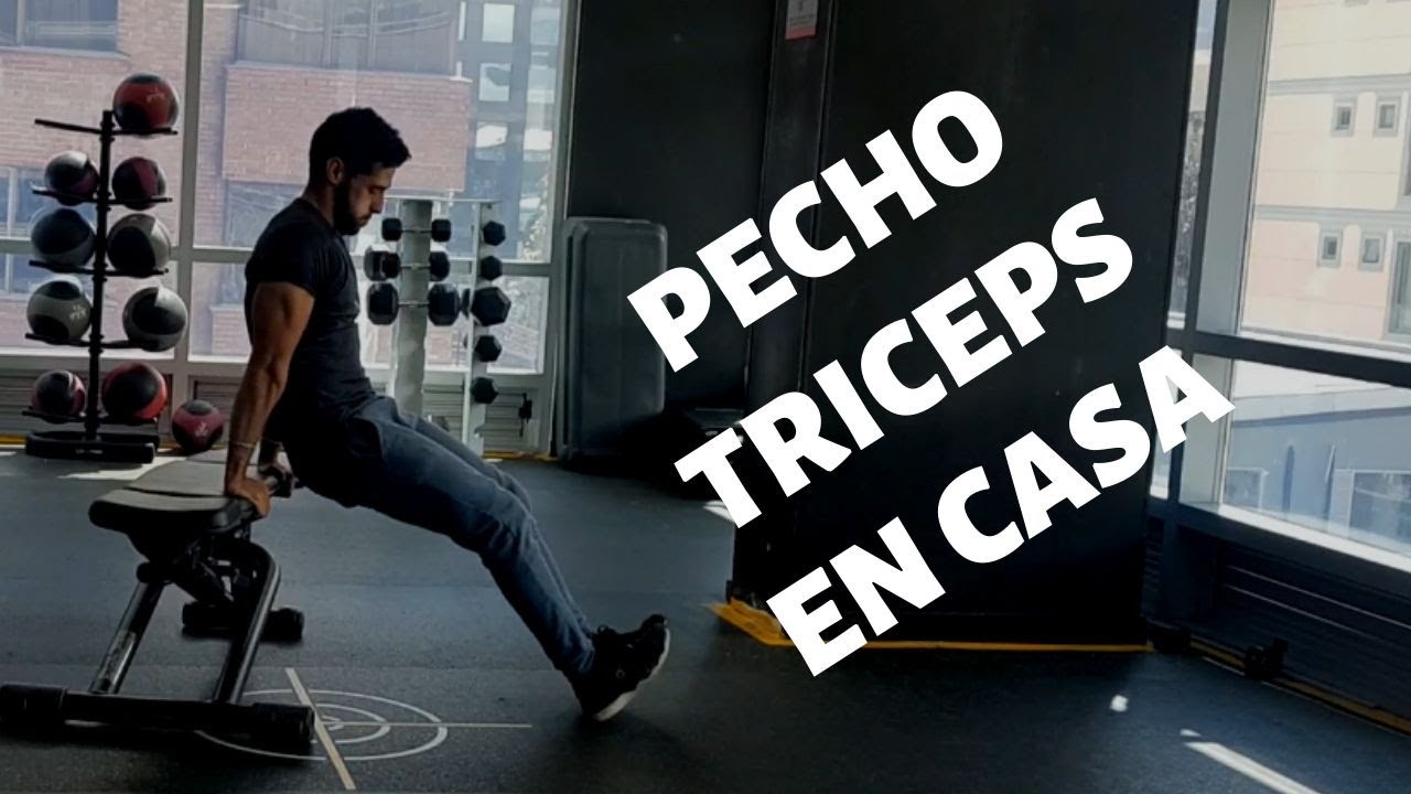 Rutina intensa de pecho y triceps en casa! - YouTube