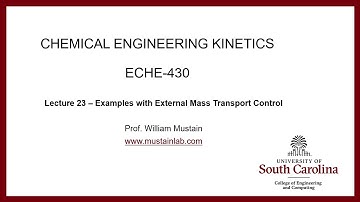 ECHE 430 - Lecture 23 – PBR Examples with External Mass Transport Control