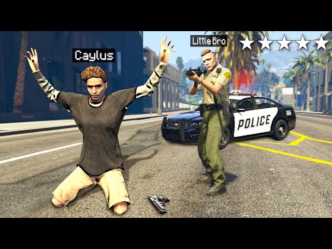 My Little Brother ARRESTS ME In GTA 5 Roleplay..
