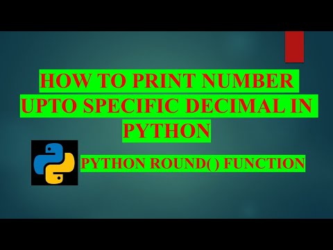 How to print number upto specific decimal in python | Python round() function| @ALLinONE Programming