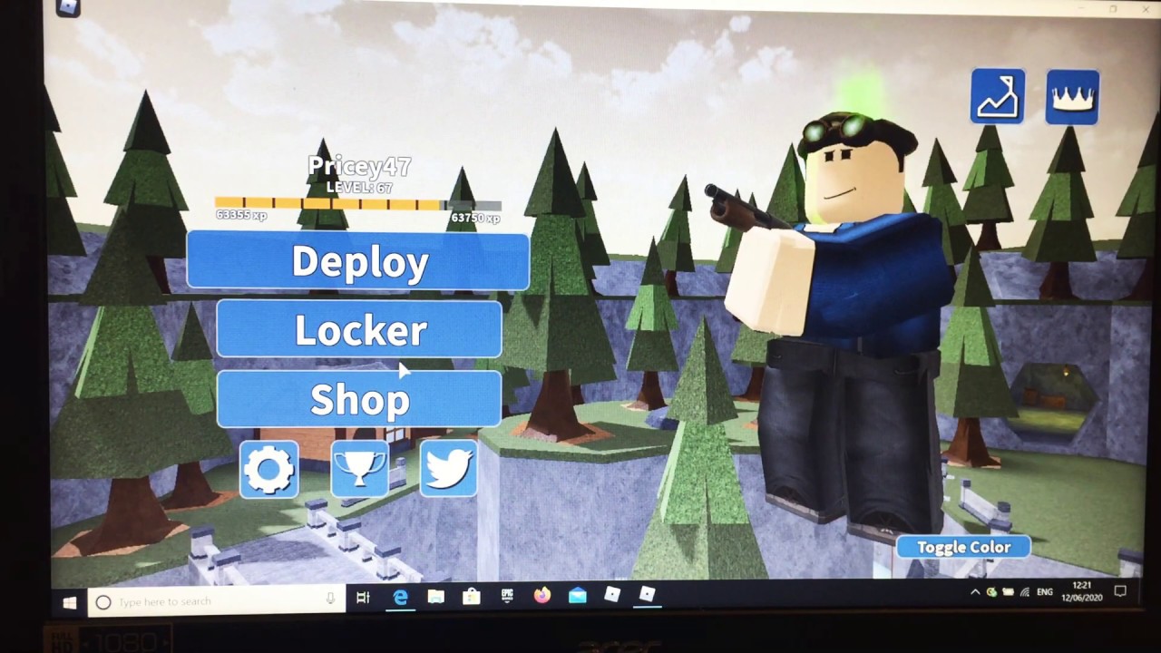 Playing Arsenal Roblox Youtube - roblox pictures 1080 xp