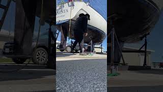 Redoing The Bottom Paint On A 30 Sailboat Hulll