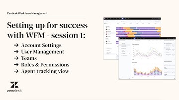 Setting up for success with Zendesk WFM: Account set up and settings