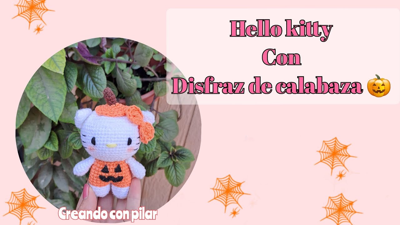 hello kitty halloween -calabaza amigurumi - YouTube