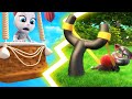 Talking Tom Shorts | Balloon and Bubbles Battle | Funny Cat Cartoon  | HooplaKidz TV