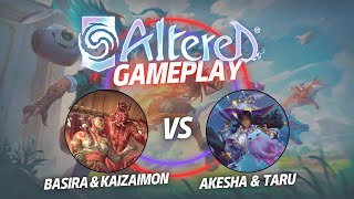 Altered TCG - Gameplay - Edison (Basira & Kaizaimon) vs Ben Soh (Akesha & Taru)
